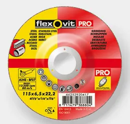 Δίσκος για Λείανση Inox 115x6,5x22,23 (Steel Inox Grinding Wheels Pro)