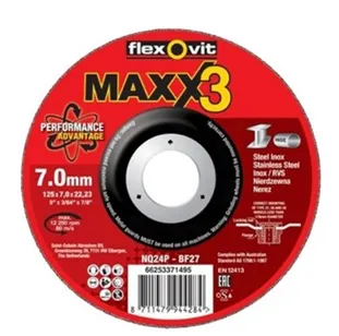 Δίσκος Λείανσης Κεραμικός 115x7,0x22,23 (Maxx 3 Grinding Wheels)