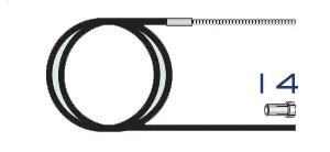 EVO 360 Σπιράλ TEFLON 3-4 μέτρα Φ0,8–1,2ΜΜ