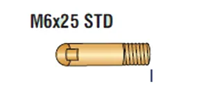 EVO 150 Μπεκ E-Cu  Μ6 Χ 25ΜΜ  Τσιμπίδας σύρματος MIG MAG